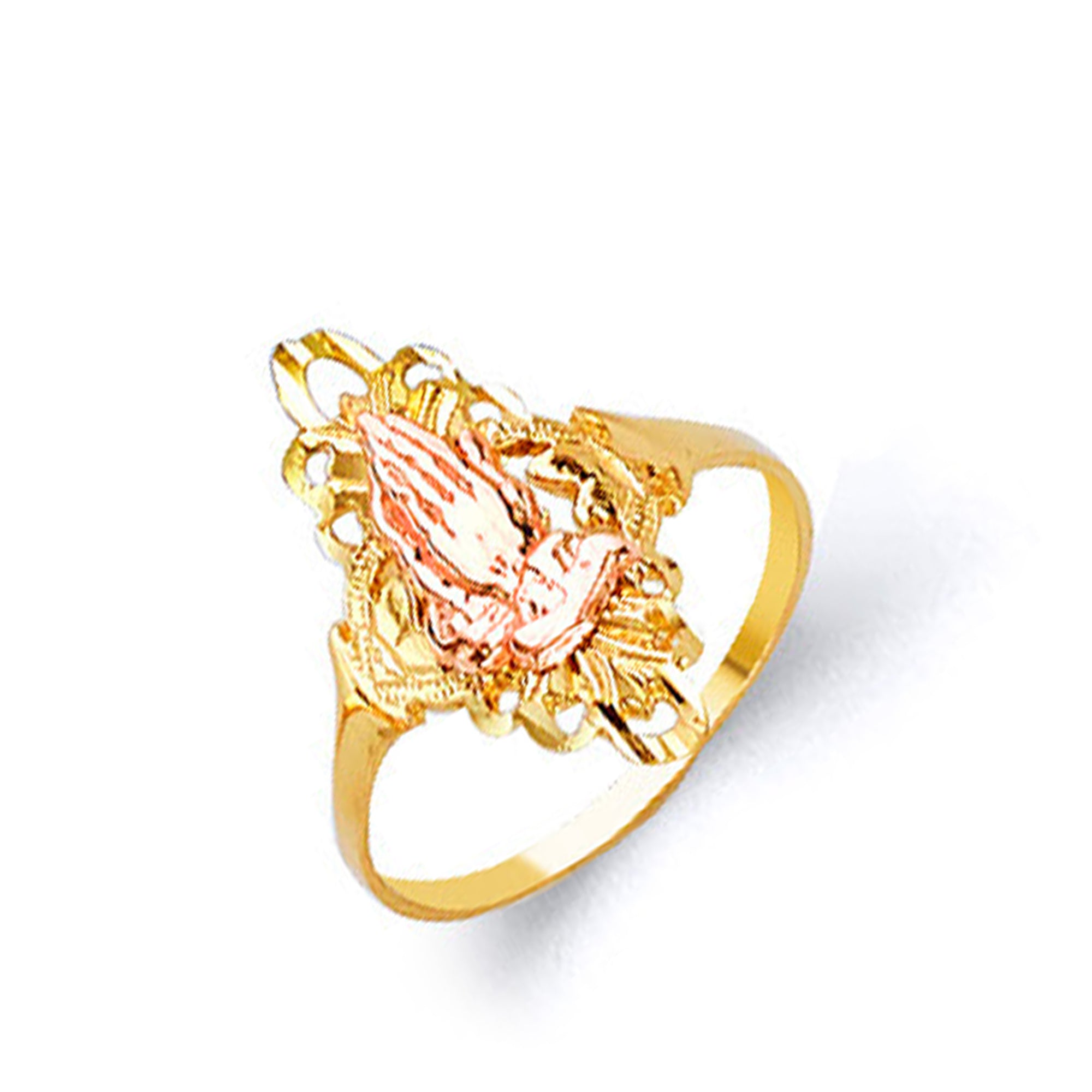 CZ Pristine Pink Ring in Solid Gold 
