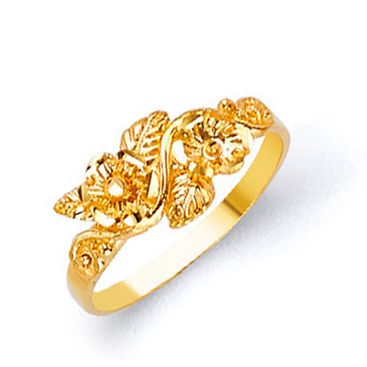 Gorgeous Twisted Ring in Solid Gold 