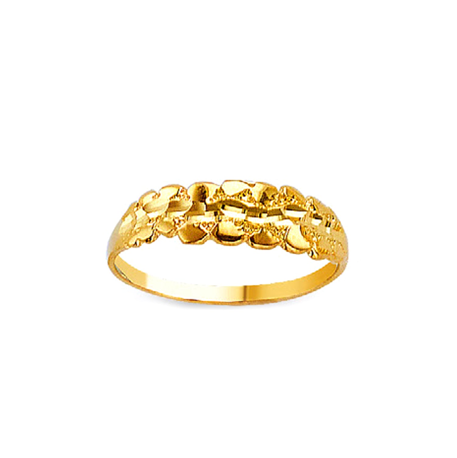 Splendid Leaf Ring in Solid Gold 