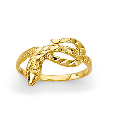 Gorgeous Serpent Ring in Solid Gold 