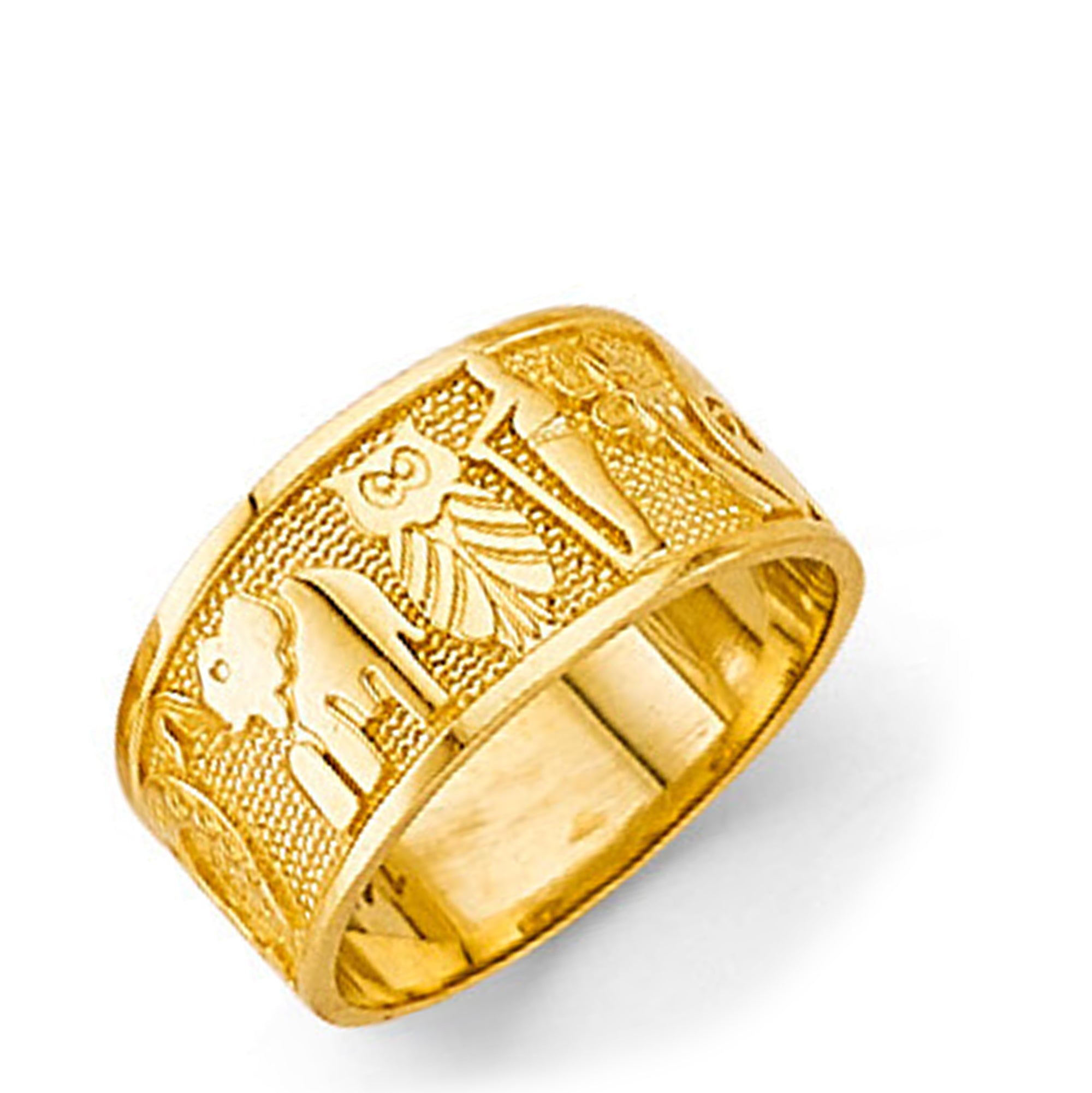 Animal-motif Good Luck Ring in Solid Gold 