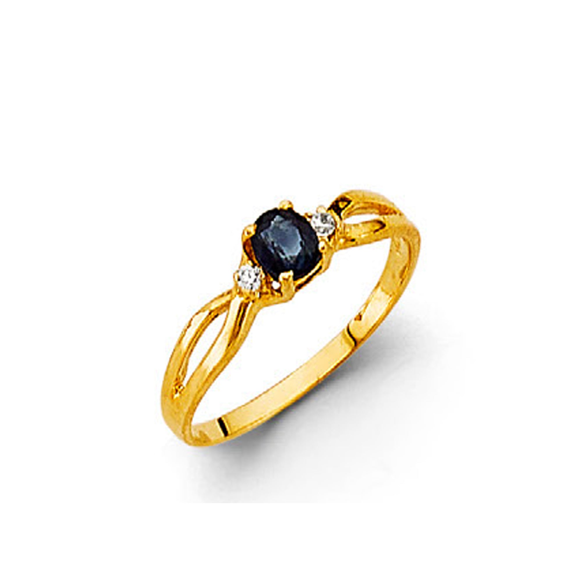 CZ Oval Decor Onyx Ring in Solid Gold 