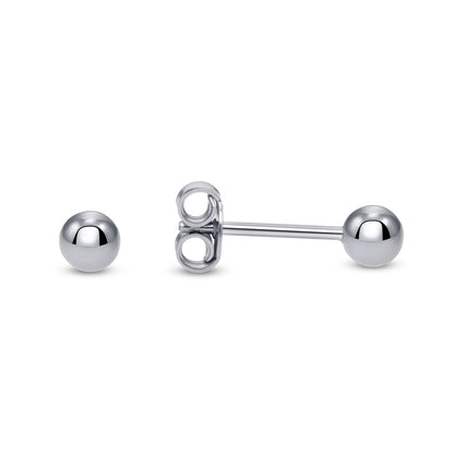 925 Sterling Silver Ball Stud Earrings