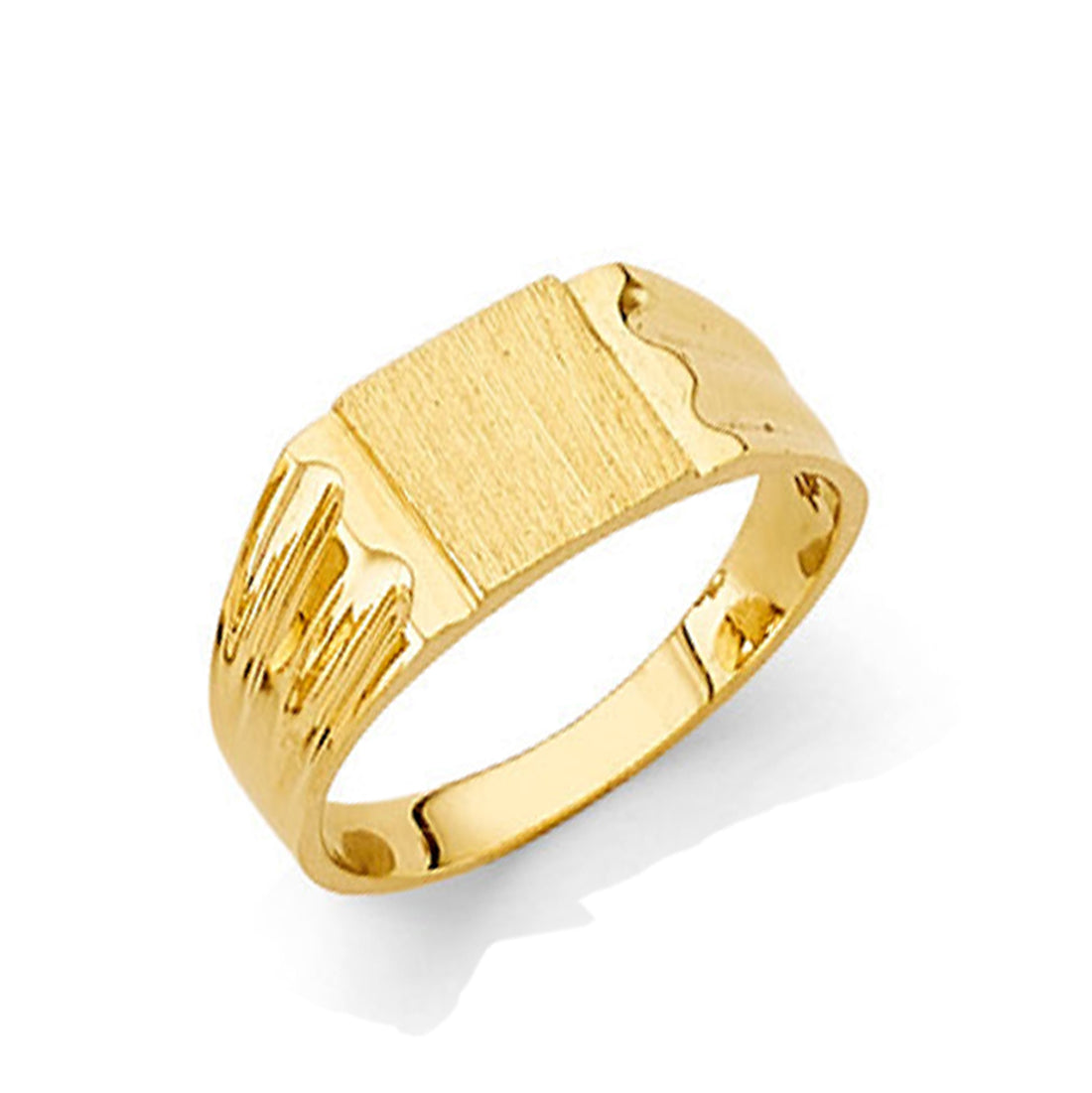 Casual and Comfy Signet Ring in Solid Gold 