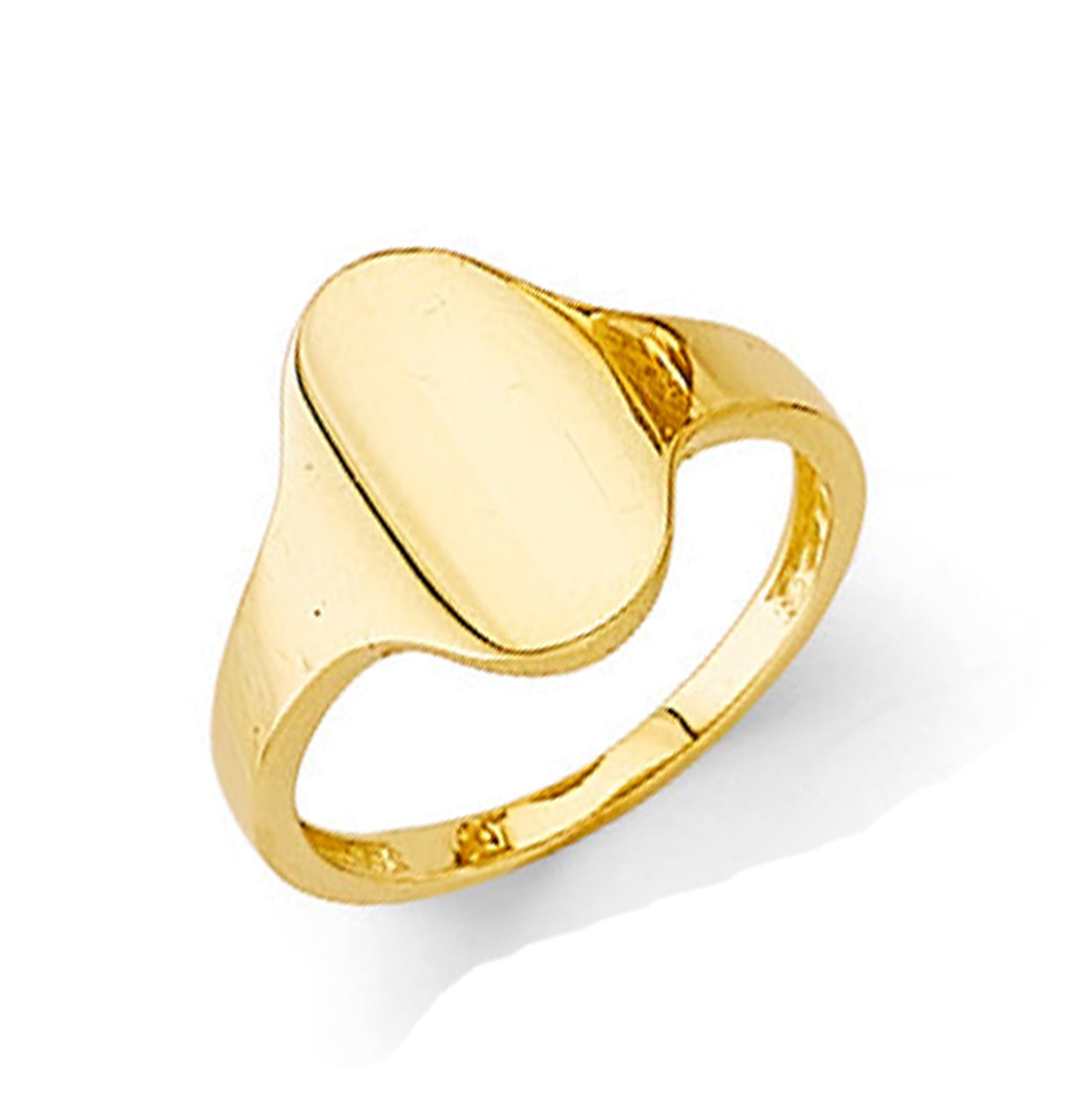 Signet Disc Ring in Solid Gold 