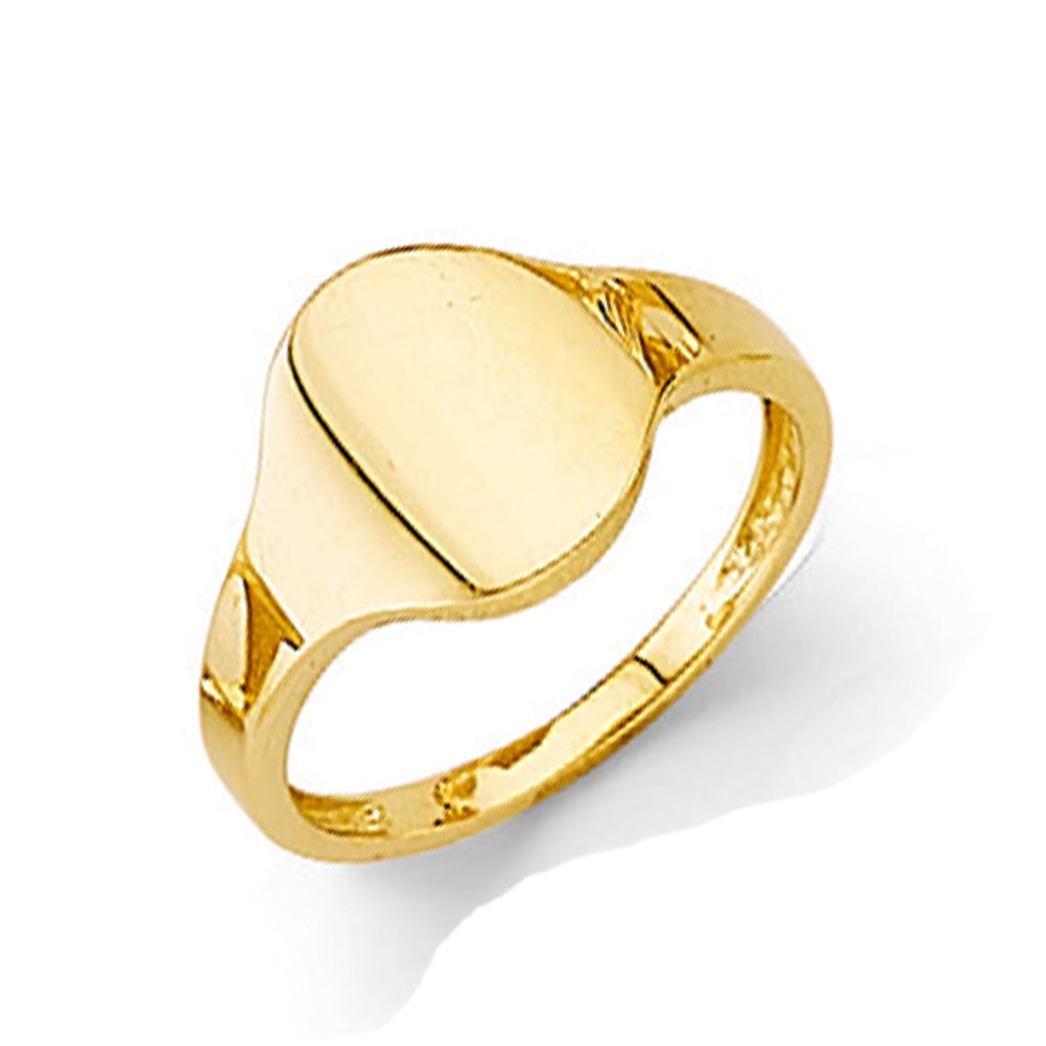 Opulent Oval Signet Ring in Solid Gold 