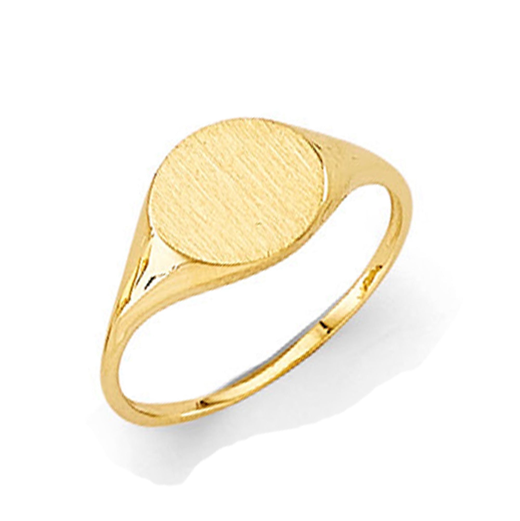 Minimalist Signet Band in Solid Gold 