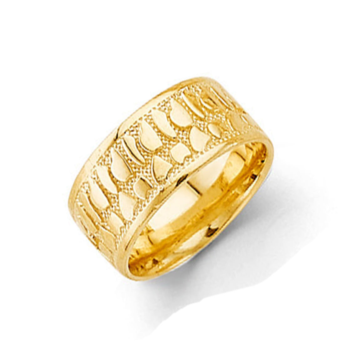 Stackable Cosmoid Band in Solid Gold 