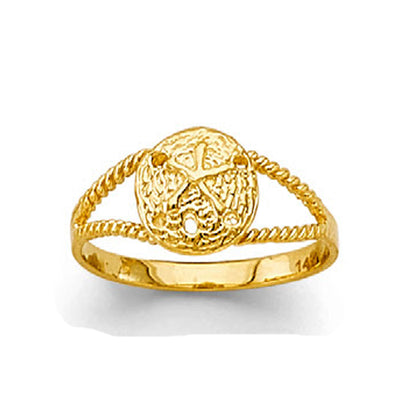 Rope Design Love Ring in Solid Gold 