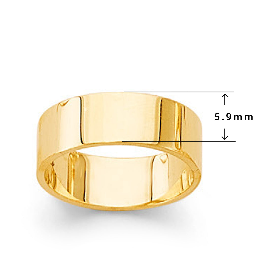 Incredible Infinity Ring in Solid Gold with Measurement