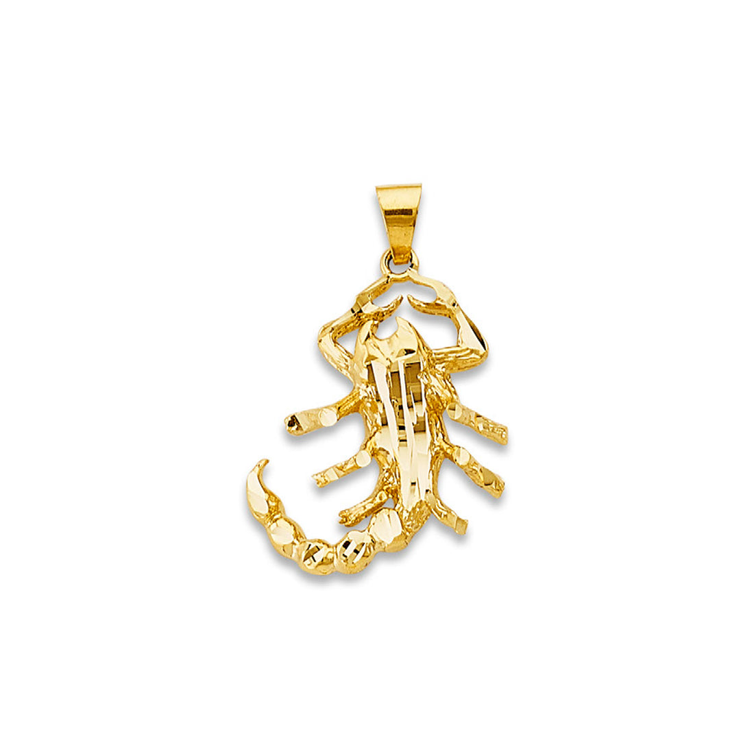 Yellow Gold Scorpion Symbol of Power Pendant