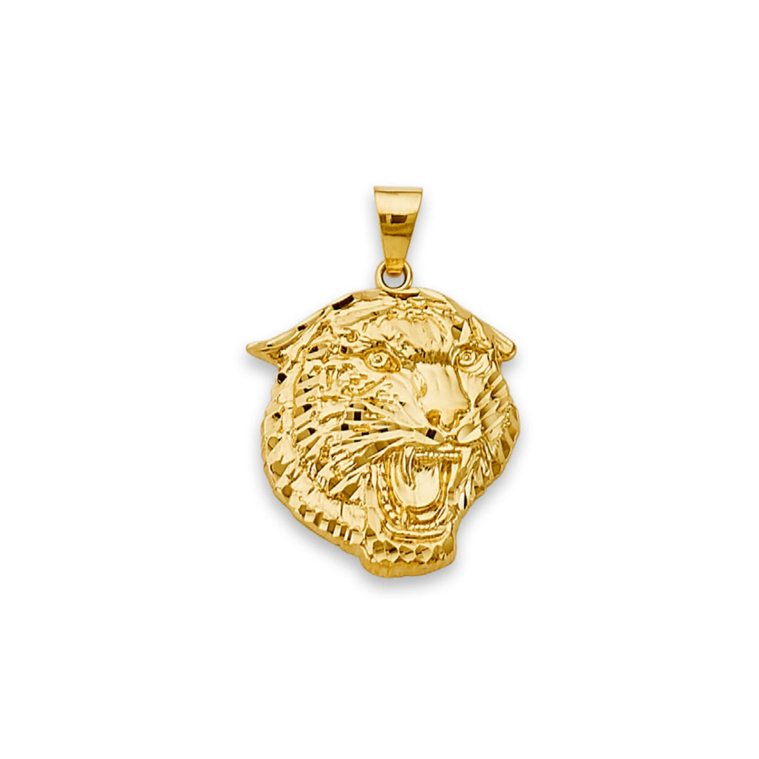 Yellow Gold Stunning Detailed Jaguar Statement Pendant