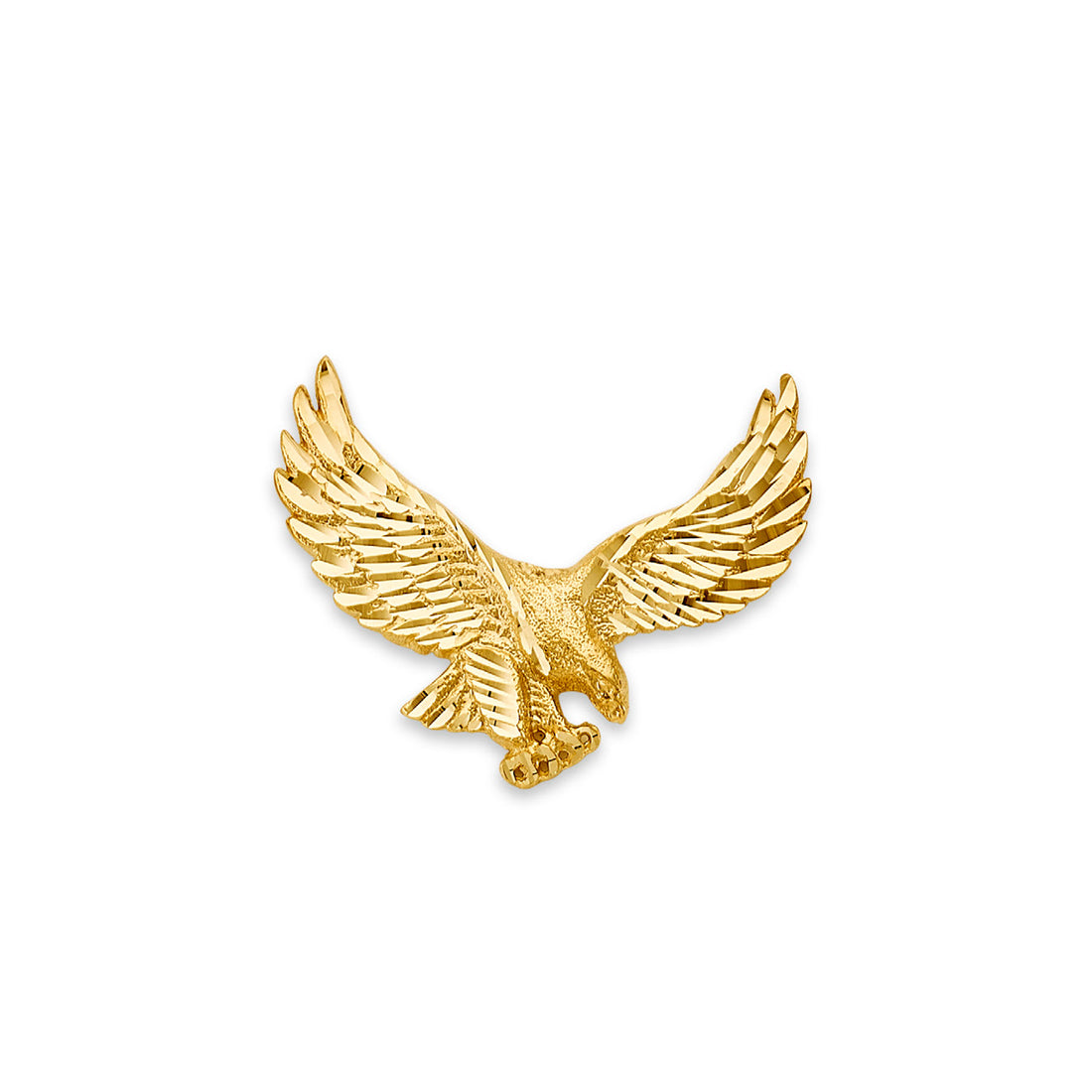Yellow Gold Soaring American Eagle Pendant