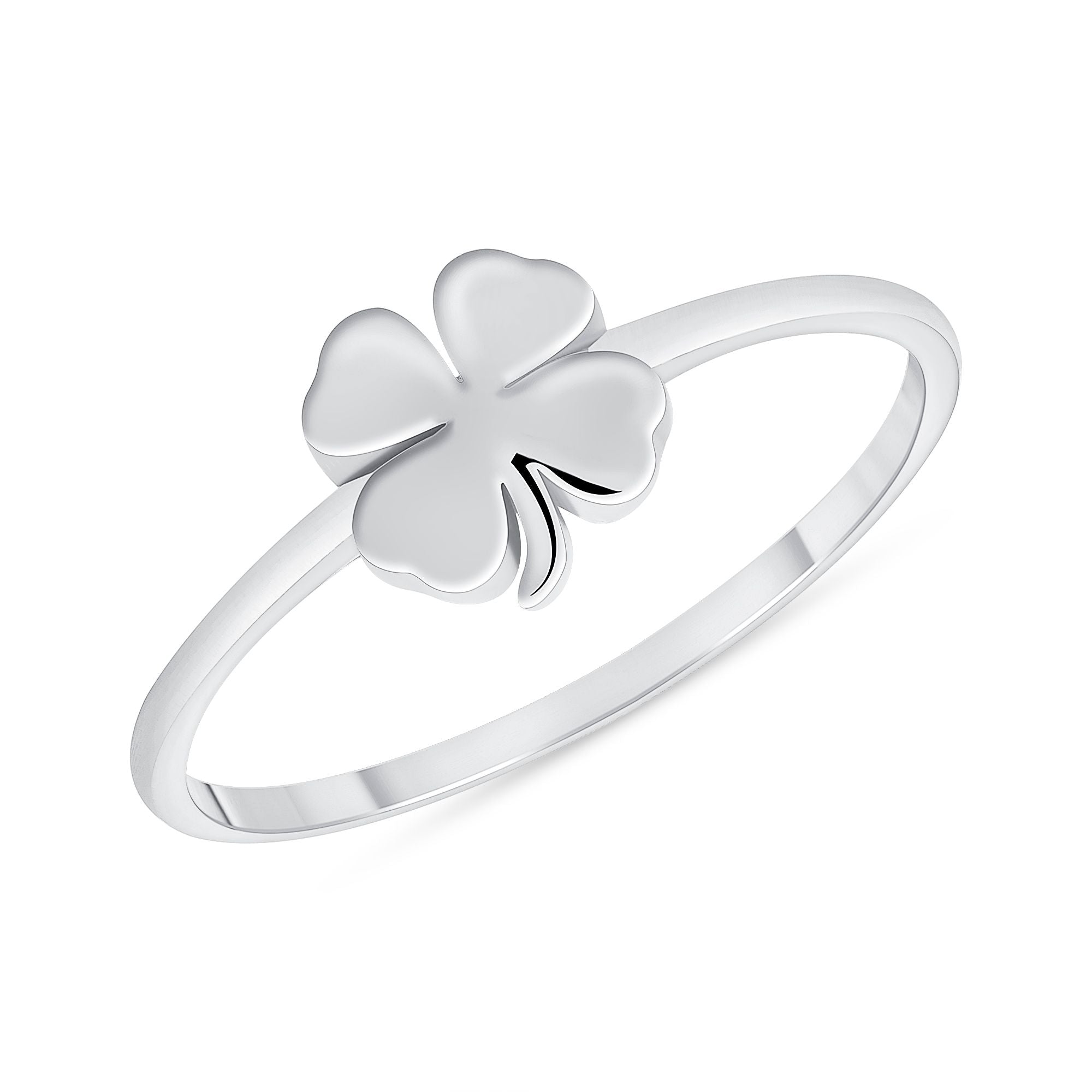 925 Sterling Silver Lucky Clover Fashion Ring