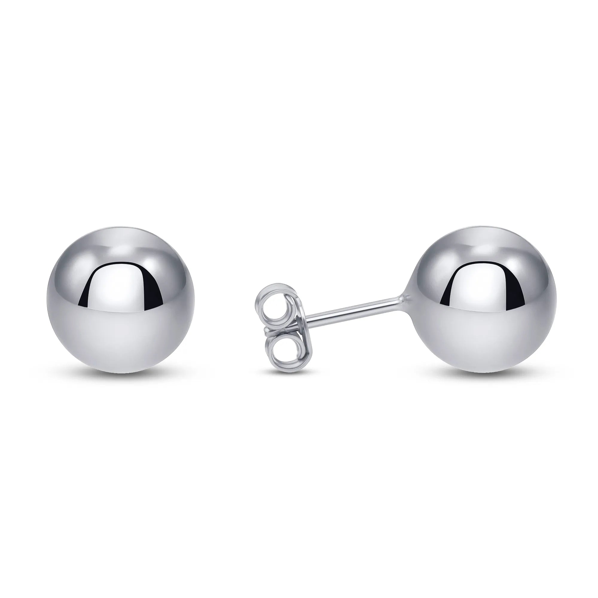 925 Sterling Silver Ball Stud Earrings