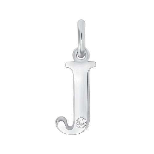 Minimalistic Diamond Accented Initial Pendant