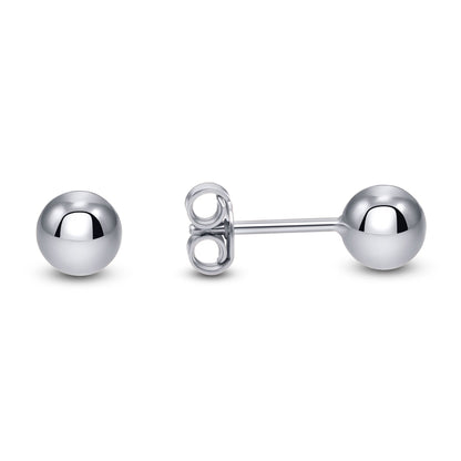 925 Sterling Silver Ball Stud Earrings