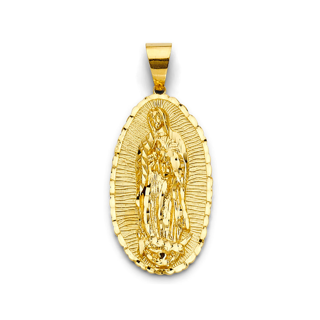 Mother Mary Pendant in 14K Yellow Gold (8.3g)