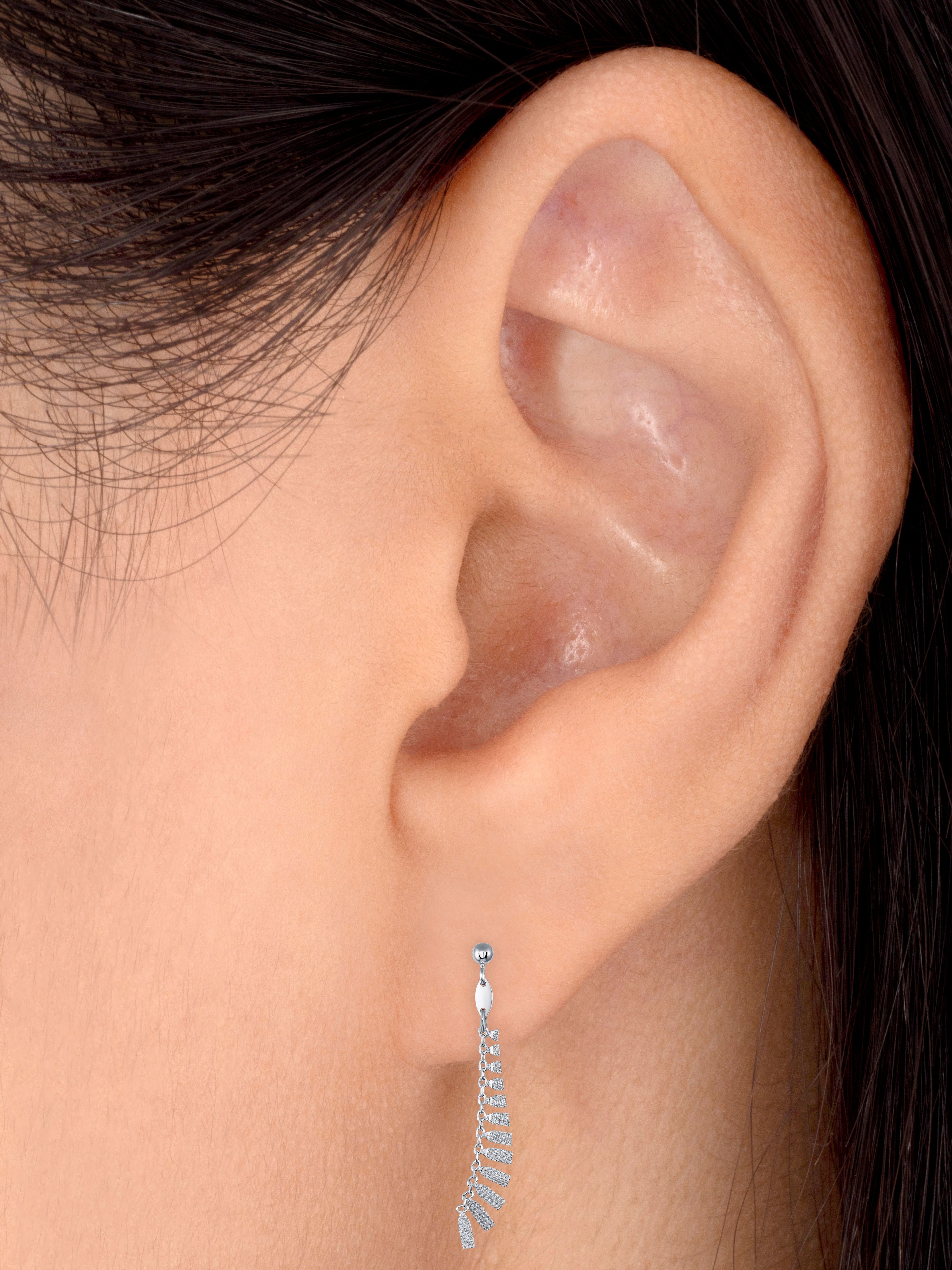 925 Sterling Silver Cascade Dangle Earrings