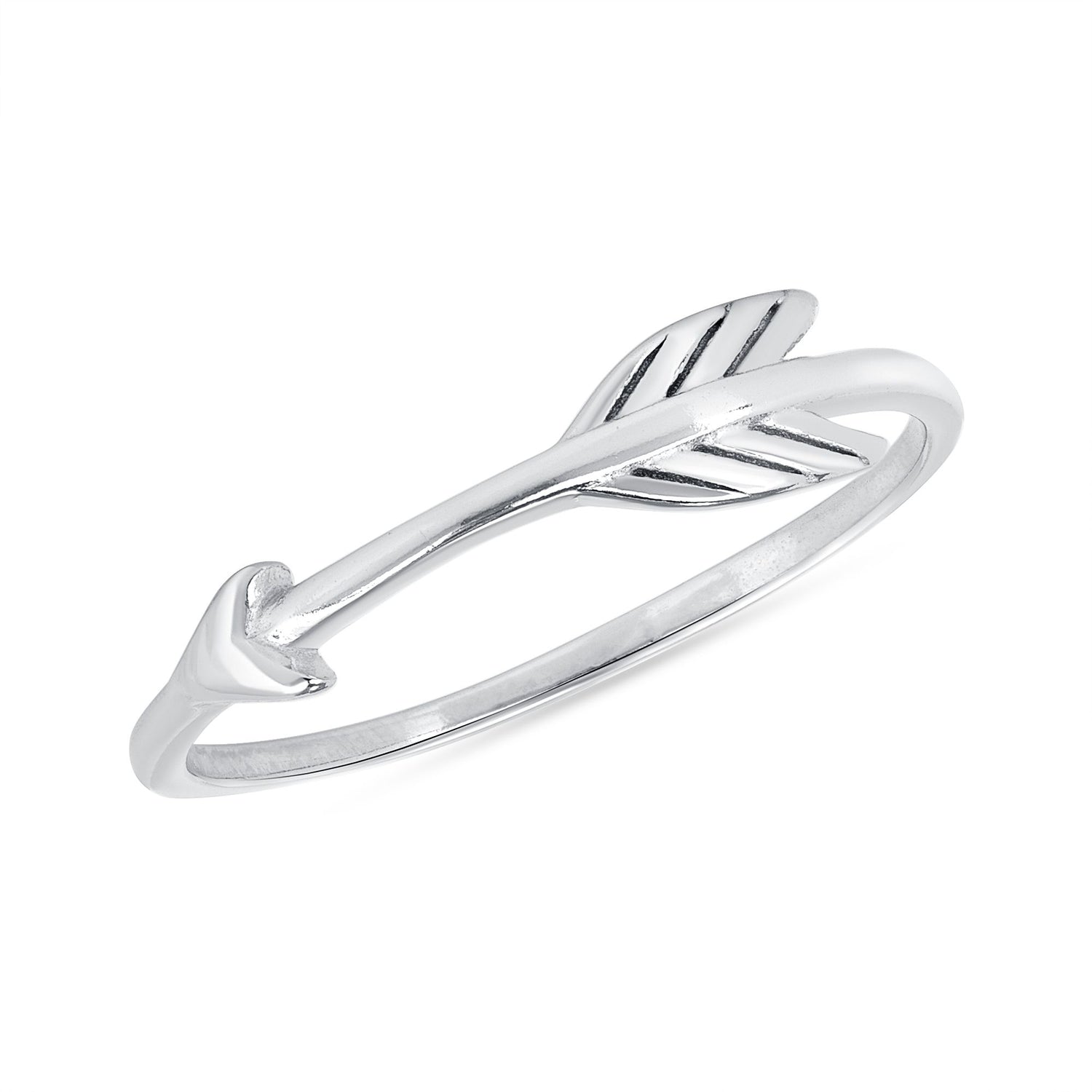 925 Sterling Silver Arrow Fashion Ring