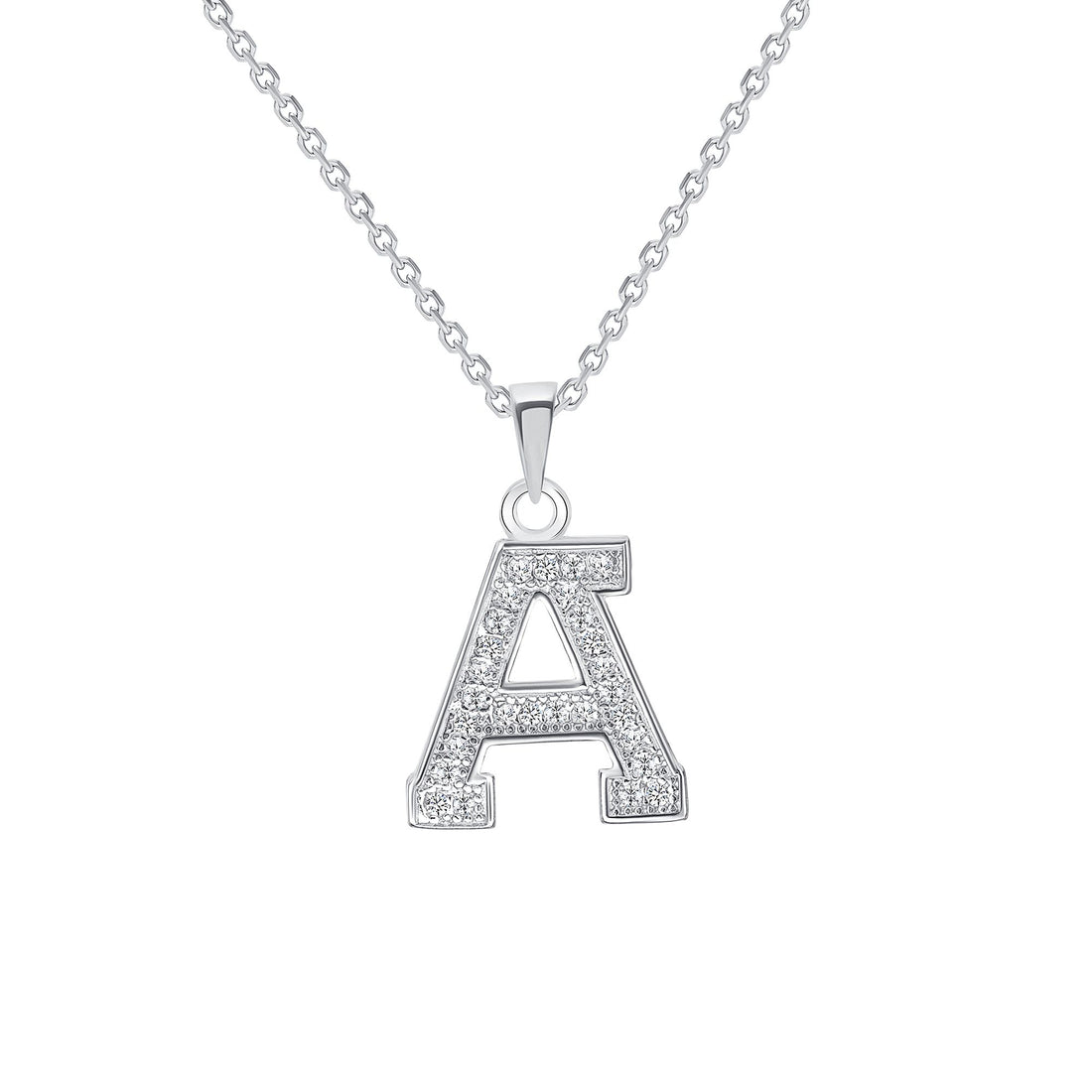 Pavé CZ Initial Pendant