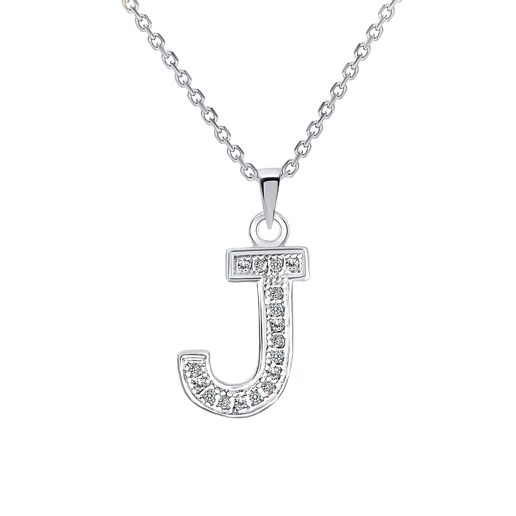 Pavé CZ Initial Pendant