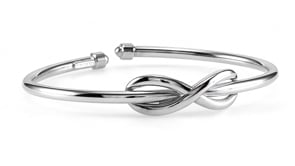 925 Sterling Silver Infinity Cuff Bracelet